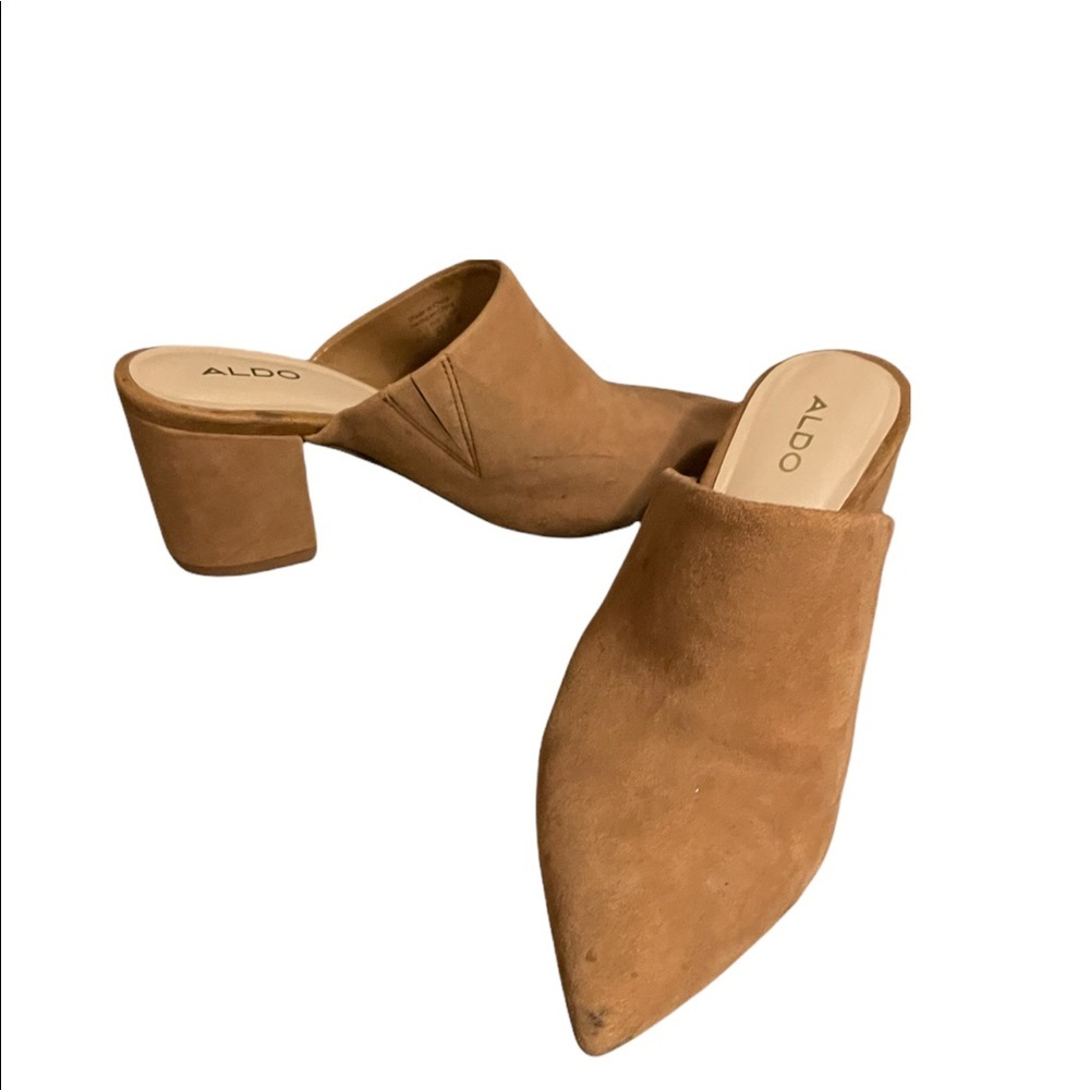 ALDO block heel mules